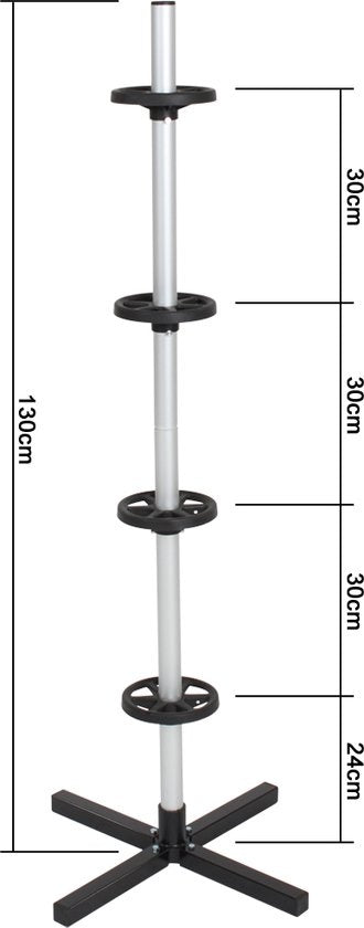 tectake Alu-Felgenbaum für Reifen bis zur Größe 295 - 401036