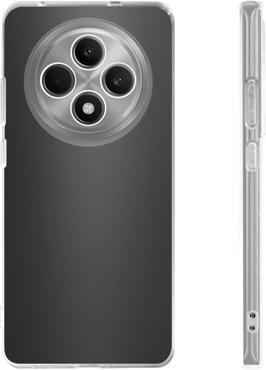 BeHello Oppo Reno12 F Case - Dünne Gel-Hülle - Flexible Oppo Reno12 F Hülle aus Kunststoff - Transparent