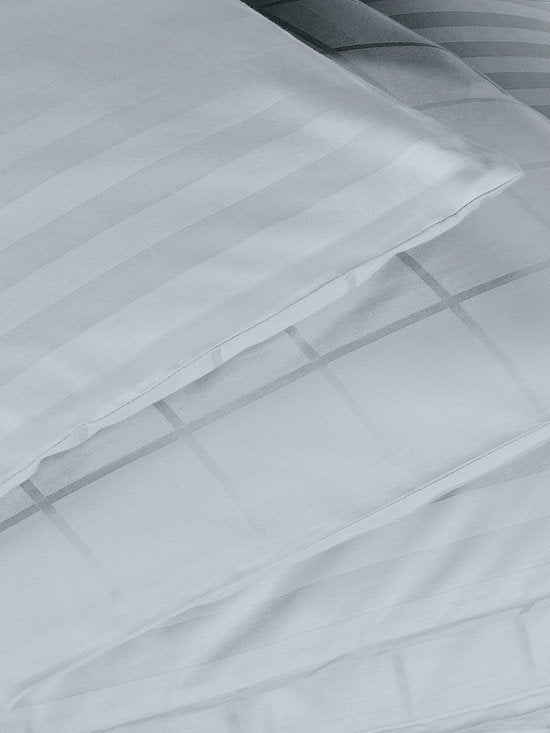 De Witte Lietaer Bettbezug aus Baumwollsatin Zygo – Hotelgröße – 260 x 240 cm – Blau