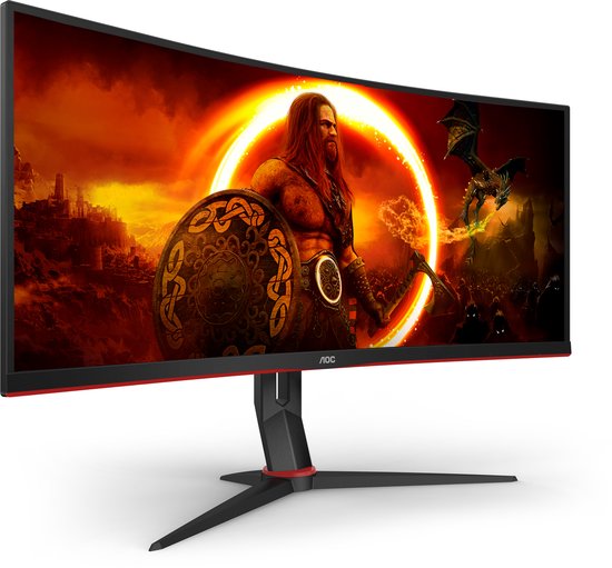 AOC CU34G2XP – Gebogener Ultrawide-Gaming-Monitor – HDR400 – USB-Hub – 180 Hz – 34 Zoll