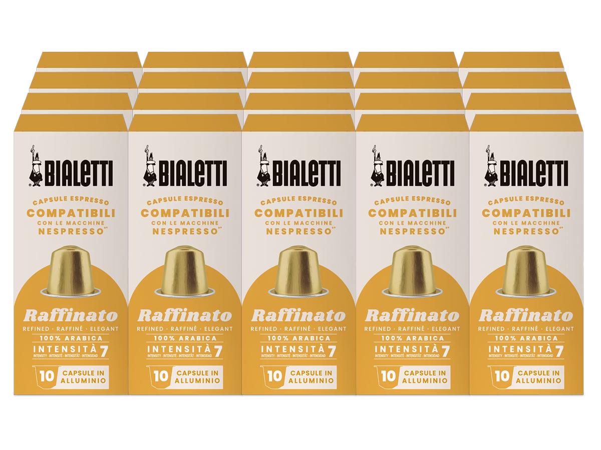 Bialetti Raffinato Kaffeekapseln – Nespresso-kompatibel – 10 Kapseln – 200er-Packung