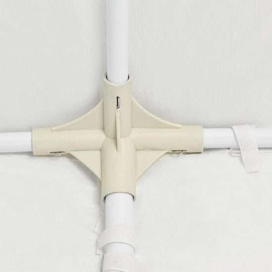 Partyzelt mit Seitenwänden - 3x6M - Weiß