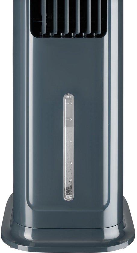 tectake® 4-in-1-Luftkühler Alaska – 5 l Wassertank – 3 Stufen – Luftkühler – Luftkühler mit Schwenkfunktion – Timer – Fernbedienung – Kühlelemente – Luftbefeuchter – Ventilator – Luftreiniger – Anthrazit