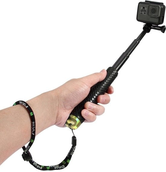 GarpexÂ¬Ã† Universal Selfie Stick XL - Ausziehbar bis zu 95cm - Geeignet für verschiedene Action-Kameras - Universal - Wasserdicht - Grün