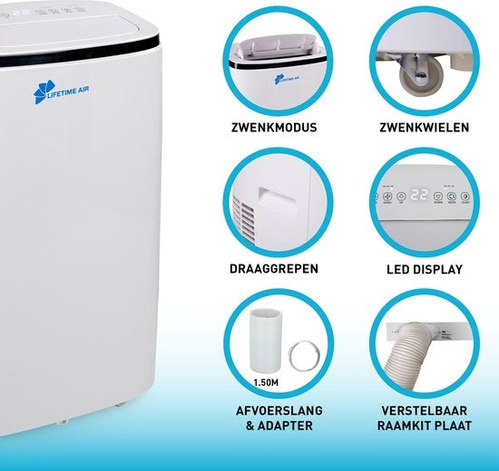 Lifetime Air Mobiles Klimagerät/Ventilator/Entfeuchter - 3-in-1 - 14000 BTU - bis zu 96m3