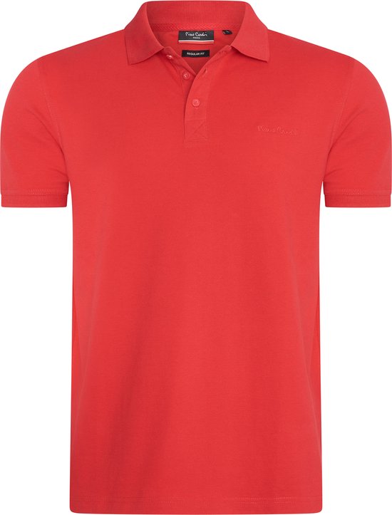 Pierre Cardin - Herren SS Klassisches Polo - Rot - Größe XL