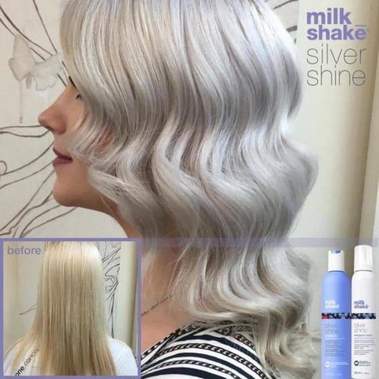 Milk Shake – Schaum-Conditioner „Silver Shine“ für blondes und graues Haar (200 ml)