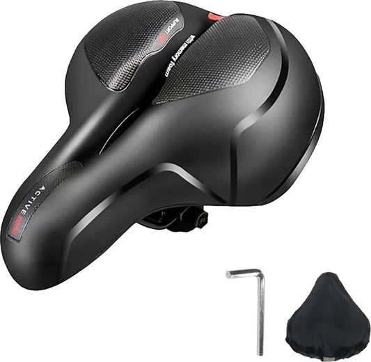 AchatÃ© Fietszadel - Unisex - Extra Comfortabel - Ventilerend - Incl. Zadelhoes en Installatiemateriaal