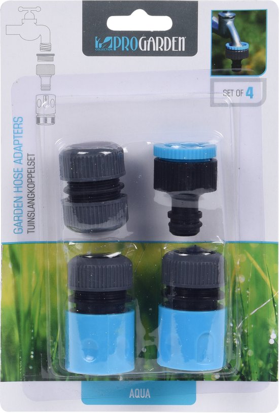 Pro Garden Gartenschlauch-Anschlusssets | 4 Stück