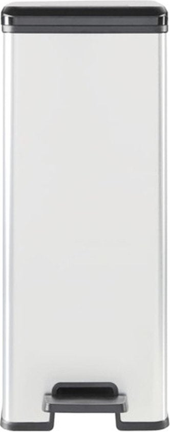 Curver Decobin Slim Mülleimer – 40 Liter – Metallic
