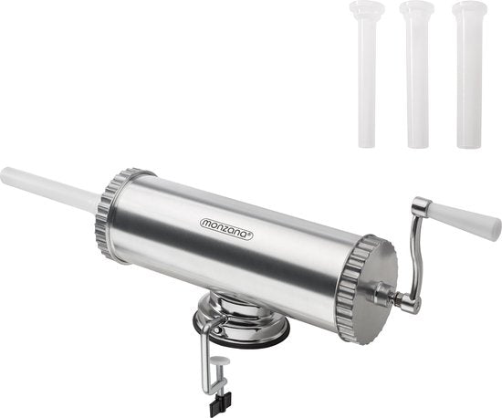 Wurstfüller, Wurstmacher, Wurstmaschine - 2,5kg Füllvolumen - Silber