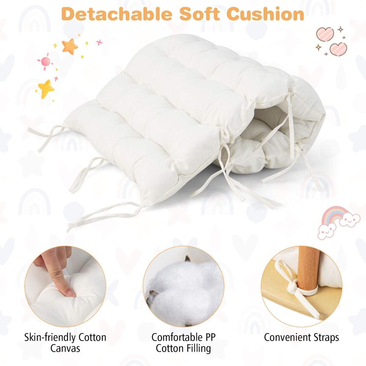 Coast Kletterbogen mit weichem Kissen - Holz - 81 x 50 x 38,5 cm - Naturfarbe