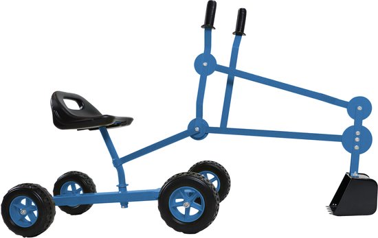 AXI Dean Sandkastenbagger Blau/Schwarz – 4 Räder – um 360° drehbarer Sitz