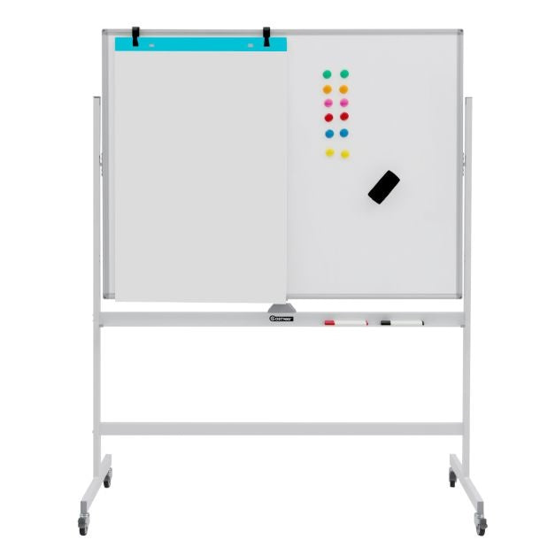 Magnetisches doppelseitiges Whiteboard mit Rollen für das Klassenzimmer, das Büro und zu Hause