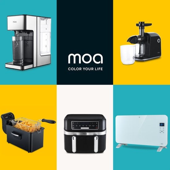 MOA Smart Glass Panel Heater with WiFi - Elektrische Heizung - Konvektorheizung - Flächenheizung - Tragbare Heizung - Weiß - PH15W