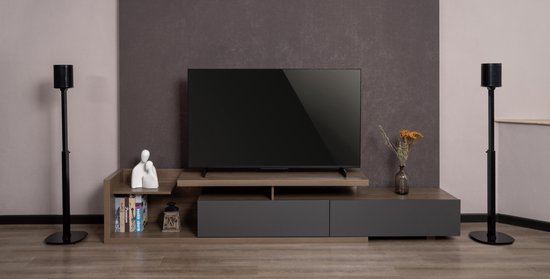 VDD Gaming - Lautsprecherständer - Sonos® One & SL - höhenverstellbar - Metall - Schwarz