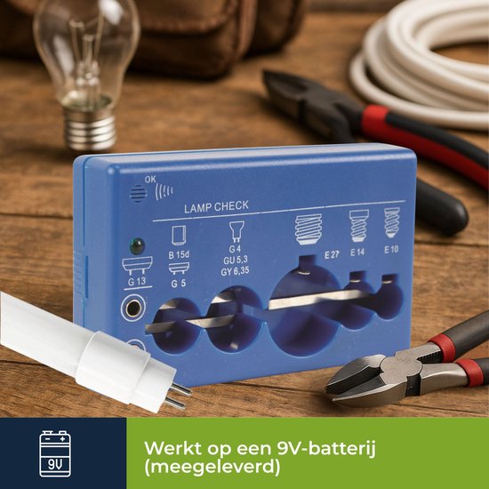 Velleman VTTEST8 Lampentester – Akustische und optische Anzeige – universell einsetzbar