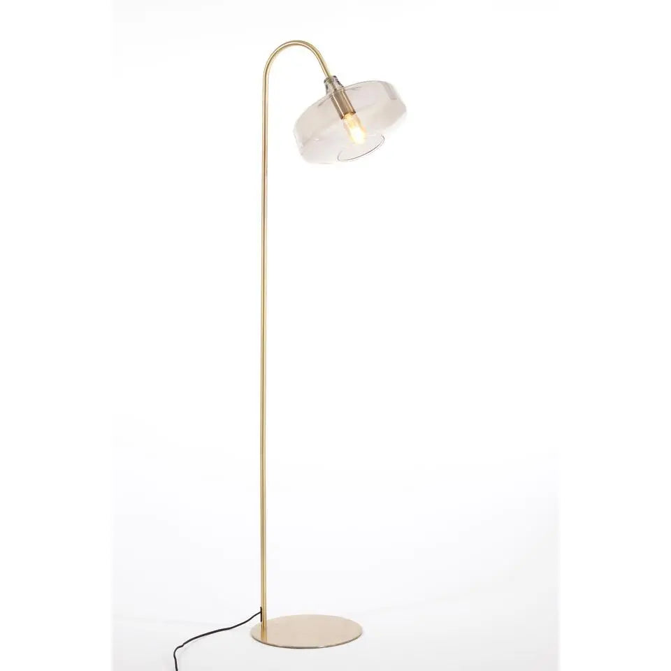Light & Living Stehlampe Solna – Antikbronze mit Rauchglas – 45 x 29,5 x 160 cm