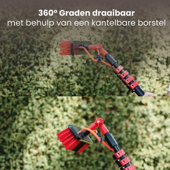 Nexxt Teleskop-Wasserbesen – Wasserbürste – 7 m – Orange