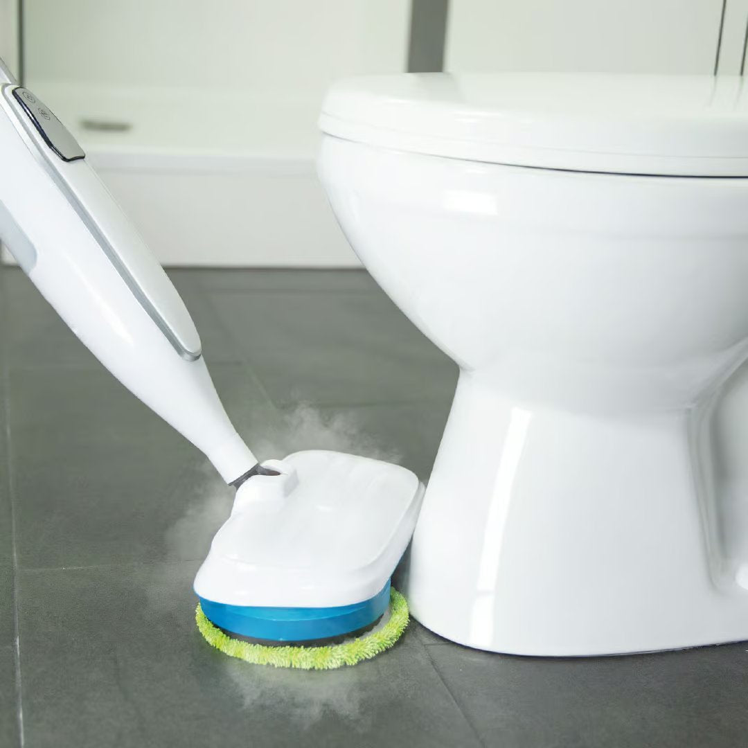 Livington Steam Twister Dampfreiniger – Rotierender Reinigungskopf – 3-stufige Dampfregulierung – inklusive Zubehör