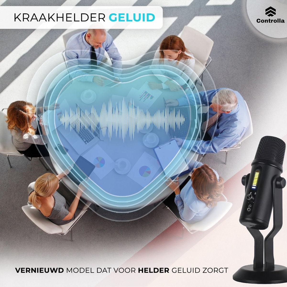 Controlla USB-Mikrofon - Kondensatormikrofon für PC - Gaming-Mikrofon - Streaming - Podcast-Mikrofon