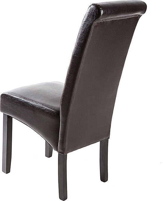 tectake® - 2er-Set Esszimmerstühle - Ergonomisch - Braun - 400555