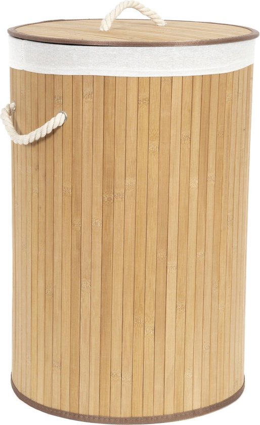 Compactor Wäschekorb aus Bambus, 40 × 60 cm, braun
