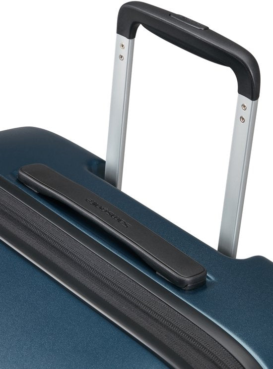 Samsonite Fyrm Spinner – Erweiterbarer Reisekoffer – Maße 67 x 24 cm – Steel Blue