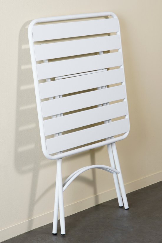 Mica Decorations Evita Bistro Set - 3er Set - Metall - Weiß