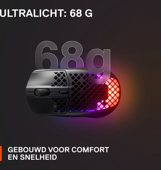 SteelSeries Aerox 3 2022 Edition – kabellose Gaming-Maus – Schwarz
