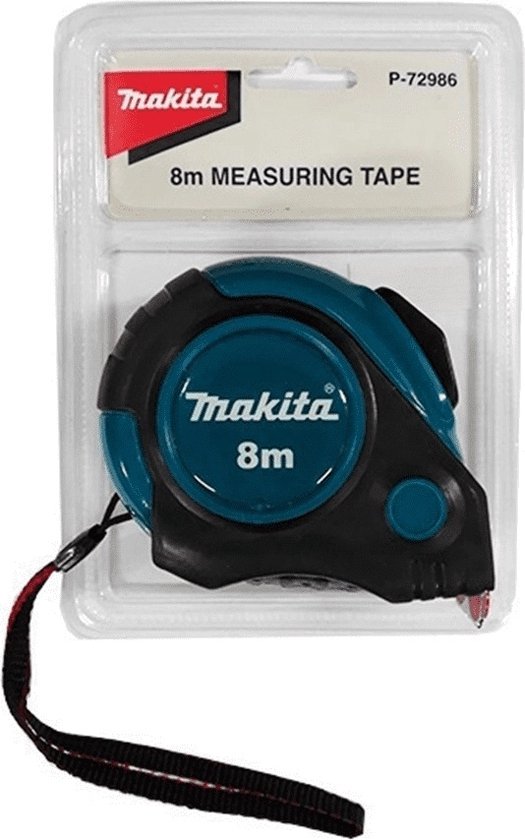 Makita P-72986 Maßband 8 Meter – Rollmaßband – Maßband – 8 m / 26 ft