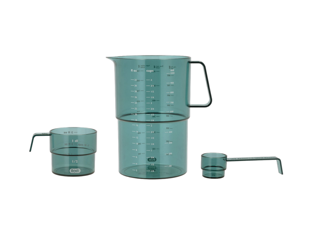Rosti Mensura Messbecher-Set, 3-teilig – 1 Liter – Grün