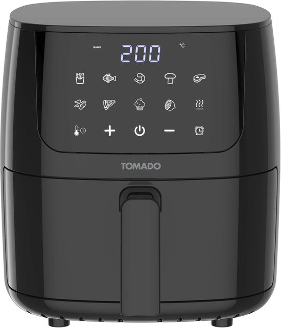 Tomado TAF2002B – Mini-Heißluftfritteuse – 2 Liter – Digitalanzeige – PFAS-frei