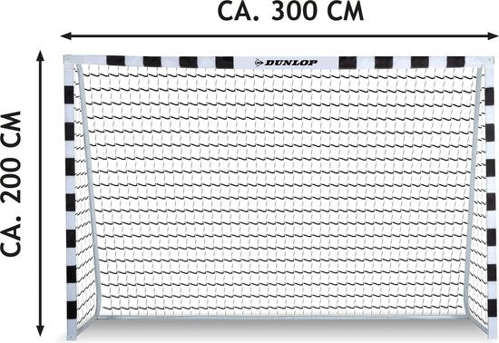 Dunlop - Fußballtor - 300 x 200 x 90 cm