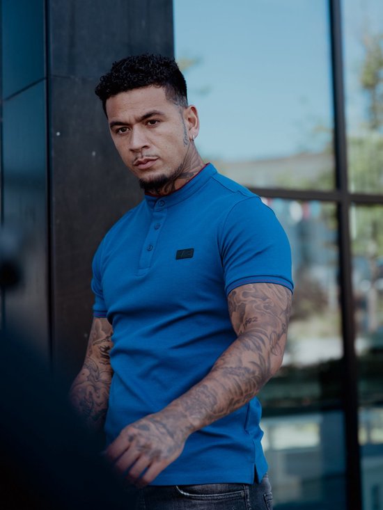 AB Lifestyle - Tokyo Polo | Navy Peony - Herren - Größe: XS