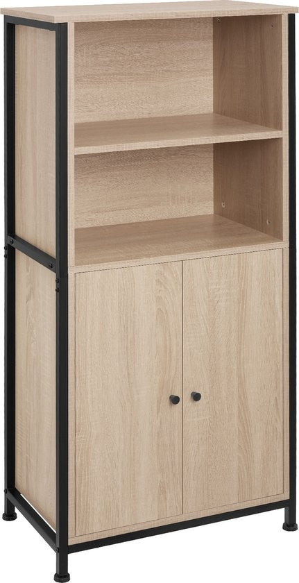 tectake - Wandschrank Doncaster 60x38x125cm - Industrie hellbraun