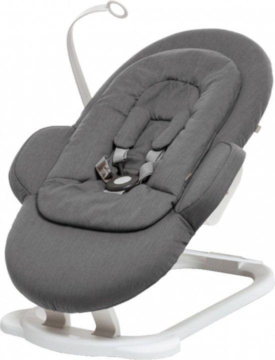 Stokke® Steps™ Wippstuhl – Weiß, Dunkelgrau