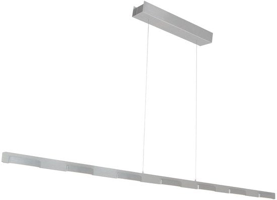 Hängeleuchte Bloc 3297ST aus Stahl, 171 cm, höhenverstellbar mit Kabelaufzug von Steinhauer, modernes Design, dimmbar mit externem Dimmer