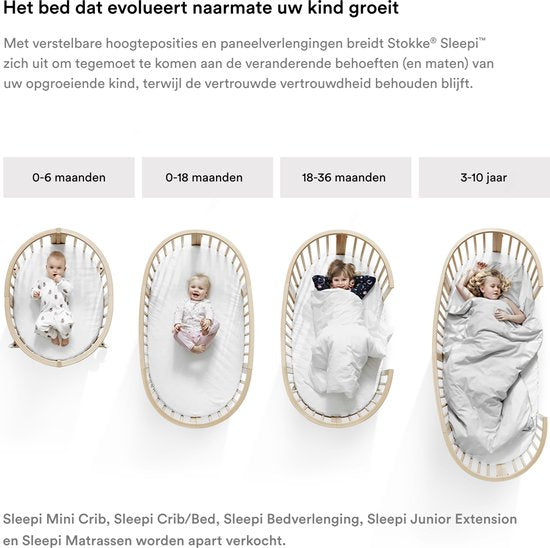 Stokke® Sleepi™ Juniorbett-Spannbetttuch – 165 cm – Weiß