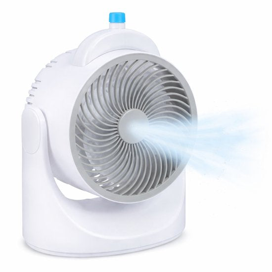 Mini-Tischventilator mit Kühlelement - Verstellbarer Mini-Ventilator mit 3 Stufen - USB-Ventilator mit LED-Licht - 240 ML Kühlelement - für Tisch, Schreibtisch, Schlafzimmer