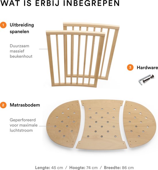 Stokke® Sleepi™ Erweiterungsset für das Kinderbett – Natural