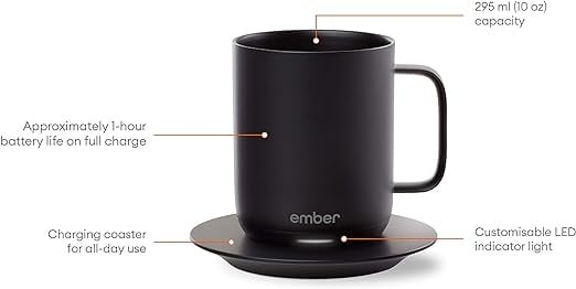 Ember Mug Kaffeebecher - 295 ML - Schwarz