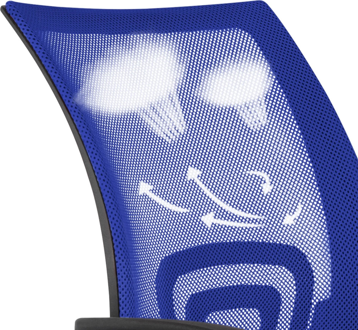 Yaheetech Bürostuhl Ergonomisch - Ausgestattet mit atmungsaktivem Mesh-Gewebe und Schaukelfunktion und breite Sitzfläche - Für Büro und Studie - Blau Nylon und Stahl - 60,5 x 60 x 87-97 cm
