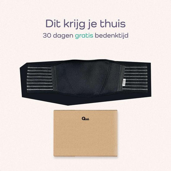 Qwali Maternity Bauch- und Beckengürtel für Postpartum - Mutterschaftskleidung - Schwarz
