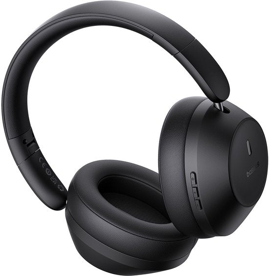 Baseus Bass 30 Max Bluetooth-Kopfhörer, kabellose Kopfhörer – Over-Ear-Kopfhörer – 50 Stunden Akkulaufzeit, Bluetooth 5.3, schwarz