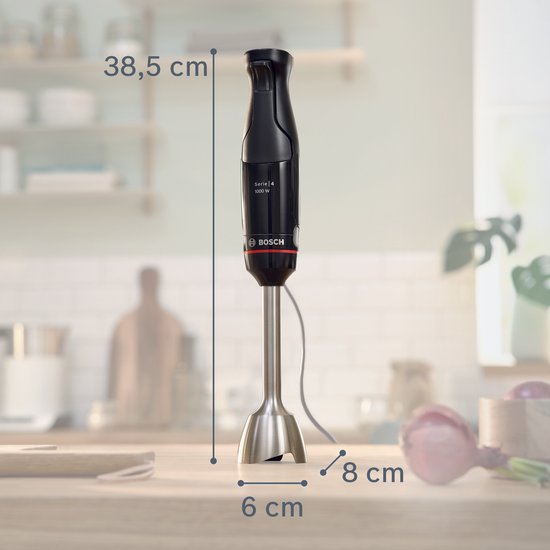 Bosch Serie 4 MSM4B620 – ErgoMaster Stabmixer – 1000 W – Schwarz