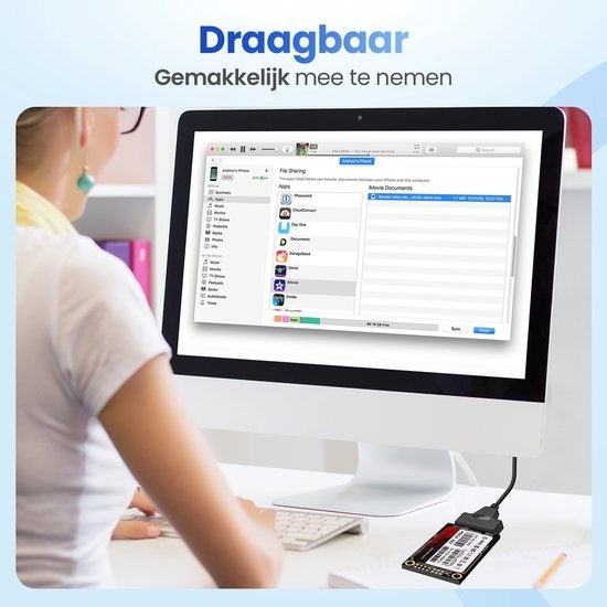 GarpexÂ® USB 3.0 zu SATA Adapter - Datenkabel für Festplatten - SATA 7+15 22 Pin Kabel