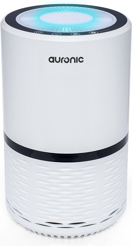 Auronic Luftreiniger - Luftreiniger mit HEPA-Filter - Entfernt 99,97% - 25W - 3 Stufen - Weiß