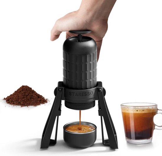 Staresso SP300 Pro – Manuelle Espressomaschine – 2 Tassen gleichzeitig! – bis zu 20 g gemahlener Espressokaffee – 180 ml – 15–20 bar