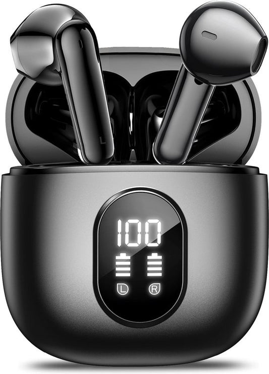 Soundtrex X-Pro Wireless Earphones - Bluetooth Ohrhörer - Earpods kabellos - LED-Anzeige - Bluetooth 5.3 - Schwarz